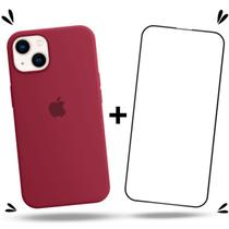 Kit Capa Capinha Case + Película de Vidro 3D Compatível Com iPhone 13 Mini