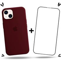 Kit Capa Capinha Case + Película de Vidro 3D Compatível Com iPhone 13 Mini