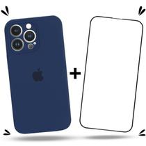 Kit Capa Capinha Case + Película de Vidro 3D Compatível Com iPhone 13 Pro Max - Premium