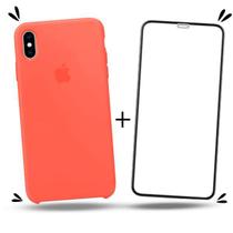 Kit Capa Capinha Case + Película de Vidro 3D Compatível Com iPhone XS Max - Premium