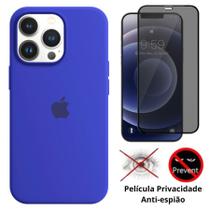 Kit Capa Capinha Case + Película Privacidade 3D Tela Compatível Com iPhone 12 / 12 Pro