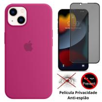 Kit Capa Capinha Case + Película Privacidade 3D Tela Compatível Com iPhone 13 Mini