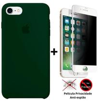 Kit Capa Capinha Case + Película Privacidade 3d Tela Compatível Com iPhone SE - 3ª Geração