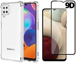 Kit Capa Capinha Case Samsung Galaxy A12 6.5 Pol + Pelicula Vidro 3D Kit Capa Capinha Case Samsung Galaxy A12 6.5 Pol + Pelicula Vidro 3D