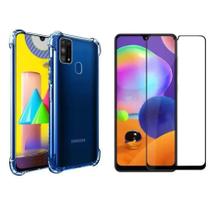Kit Capa Capinha Case Samsung Galaxy M31 6.4 Pol + Pelicula 3D