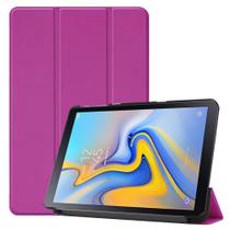 Kit Capa Capinha Case Smart Para Tablet Galaxy Tab A7 T500 T505 Couro Aveludada High Premium + Pelicula