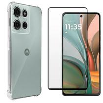 Kit Capa Capinha Para Moto G75 Anti Impacto + Película 3d