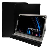 Kit Capa Capinha Para Tablet Positivo Tab Q10 Tela 10 Polegadas Case Couro Suporte Protetora + Pelicula - STRONG LINE