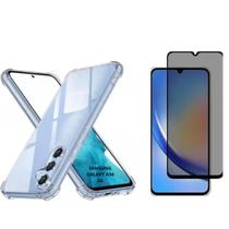 Kit Capa Capinha + Peli Privacidade P/ Galaxy A34 5G