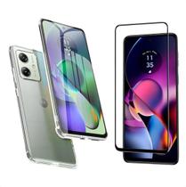 Kit Capa Capinha Película 3D para Moto G54 AntiImpacto Transparente Proteção Total Case Air Anti Impacto Transparente Película De Vidro Kit Capa Capinha Película 3D para Moto G54 AntiImpacto Transparente Proteção Total Case Air Anti Impacto Transparente Película De Vidro