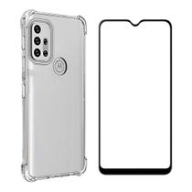 Kit Capa Capinha + Pelicula de vidro Motorola G10/G20/G30 Kit Capa Capinha + Pelicula de vidro Motorola G10/G20/G30