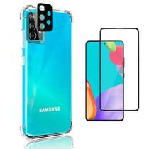 Kit Capa Capinha + Pelicula Vidro 3d + Pelicula Câmera Para Samsung Galaxy A 72