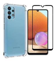 Kit Capa Capinha Protetora Galaxy A32 4g + Pelicula Vidro 3d Kit Capa Capinha Protetora Galaxy A32 4g + Pelicula Vidro 3d