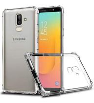 Kit Capa Capinha Protetora Tpu Galaxy J8 + Pelicula Vidro