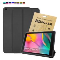 Kit Capa Capinha Tablet Tab A T290 T295 8 Polegadas Case Smart Couro Acabamento Premium + Pelicula