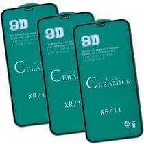 Kit Capa Capinha Transparente + 3 Películas Cerâmica Fosca para Iphone 11