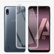 Kit Capa Capinha Transparente + Película 3d Privacidade Anti Espião Para Samsung Galaxy A10