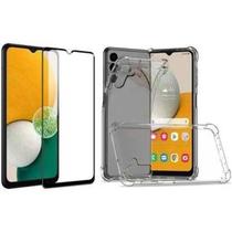 Kit Capa Capinha Transparente + Película 3D Vidro para Samsung Galaxy A14