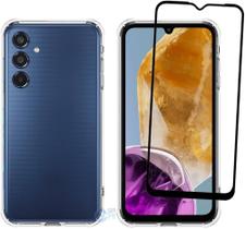Kit Capa Capinha Transparente + Película 3D Vidro para Samsung Galaxy M15 Kit Capa Capinha Transparente + Película 3D Vidro para Samsung Galaxy M15