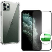 Kit Capa Capinha Transparente + Película Cerâmica Compatível para Iphone 12 Pro Max Kit Capa Capinha Transparente + Película Cerâmica Compatível para Iphone 12 Pro Max