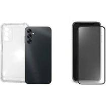 Kit Capa Capinha Transparente + Película Cerâmica Fosca para Galaxy M55