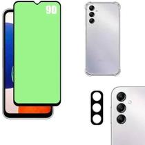 Kit Capa Capinha Transparente + Película de Cerâmica + Película Câmera Traseira para Samsung Galaxy A14 Kit Capa Capinha Transparente + Película de Cerâmica + Película Câmera Traseira para Samsung Galaxy A14