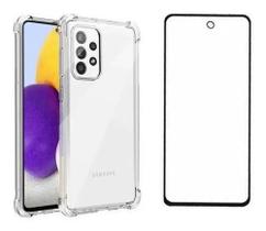 Kit Capa Capinha Transparente + Pelicula Galaxy A72