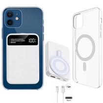 Kit Capa Carregador Power Bank Indução 10.000mAh Premium Compatível com iPhone 11 12 13 14 15 16 17 Pro Max e Plus Kit Capa Carregador Power Bank Indução 10.000mAh Premium Compatível com iPhone 11 12 13 14 15 16 17 Pro Max e Plus