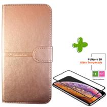 Kit Capa Carteira Compatível c/ Motorola G75 + Película 3D Kit Capa Carteira Compatível c/ Motorola G75 + Película 3D