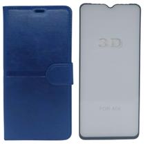 Kit Capa Carteira Compatível c/ Samsung A04 + Película 3D Kit Capa Carteira Compatível c/ Samsung A04 + Película 3D