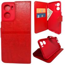 Kit Capa Carteira Compatível Com Motorola G05 + Película 3D Kit Capa Carteira Compatível Com Motorola G05 + Película 3D