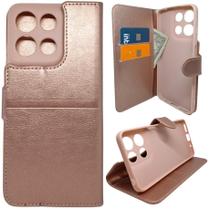 Kit Capa Carteira Compatível Com Motorola G15 + Película 3D