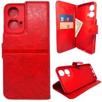 Kit Capa Carteira Compatível Com Motorola G35 + Película 3D Kit Capa Carteira Compatível Com Motorola G35 + Película 3D