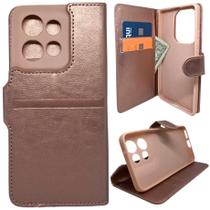 Kit Capa Carteira Compatível Motorola Edge 50 Neo + Película