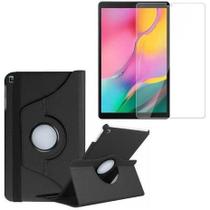 Kit Capa Carteira Preta Giratória Para Tablet + Película de Vidro Para Samsung Galaxy Tab A7 Lite / T225 Kit Capa Carteira Preta Giratória Para Tablet + Película de Vidro Para Samsung Galaxy Tab A7 Lite / T225