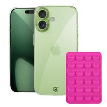 Kit Capa case capinha Crystal Slim para iPhone 17 + Ventosa - Rosa - Gshield Kit Capa case capinha Crystal Slim para iPhone 17 + Ventosa - Rosa - Gshield