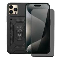 Kit Capa case capinha Dinamic Cam Protection e Pelicula Defender Pro Privacidade para iPhone 15 Pro Max - Gshield