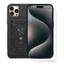 Kit Capa case capinha Dinamic Cam Protection e Pelicula Nano Vidro para iPhone 15 Pro - Gshield