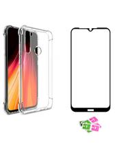 Kit Capa Case Capinha + Película 3D Vidro Temperado Para Redmi Note 8