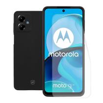 Kit Capa case capinha Silicon Veloz e Película Hydrogel HD para Motorola Moto G14 - Gshield