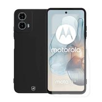 Kit Capa case capinha Silicon Veloz e Película Hydrogel HD para Motorola Moto G24 - Gshield