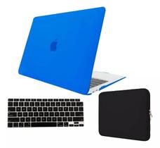 Kit Capa Case Compativel Com Macbook NEW AIR 15.3 A2941 A3114 A3241 Com Chip M2 M3 M4 com Capa Neoprene e Pelicula de Teclado
