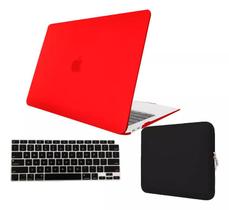 Kit Capa Case Compativel Com Macbook NEW AIR 15.3" A2941 A3114 M2 M3 + Capa Neoprene + Pelicula de Teclado