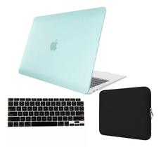 Kit Capa Case Compativel Com Macbook NEW AIR 15.3" A2941 M2 A3114 M3 + Capa Neoprene + Pelicula de Teclado