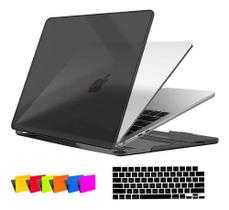 Kit Capa Case Compatível Com Macbookk Air 13 A1932 A2179 A2337 Com Chip M1 Fabricação 2018 a 2021 e Película de Teclado