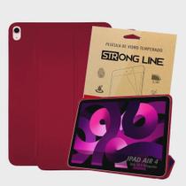 Kit Capa Case Compativel Ipad Air 4 Smart Top + Pelicula