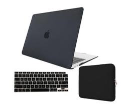 Kit Capa Case Compativel Macbook NEW PRO 14" A2442 cor PF + Pel. Teclado + Capa Noeprene