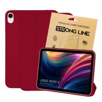 Kit Capa Case Ipad Mini 6 6ª Geração 2021 8.3 Polegadas Smart Anti Impacto Premium + Pelicula - STRONG LINE