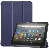 Kit Capa Case Magnética Tablet Amazon Fire Hd 8 Plus + Vidro