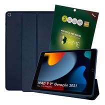 Kit Capa Case Para Ipad 9 9ª Geração 2021 Tela 10.2 Smart Couro Anti Impacto + Pelicula Premium HPrime - Extreme Cover